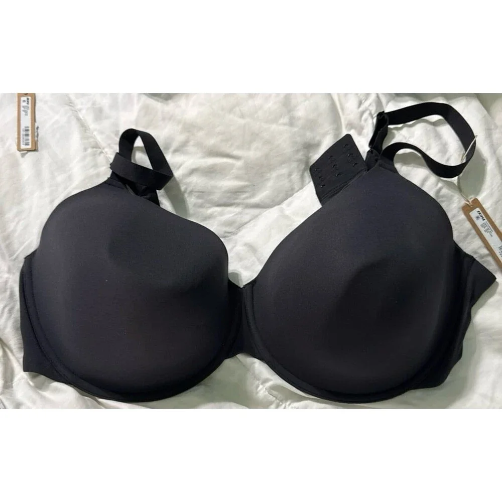 SKIMS Black Smooth Contour T-Shirt Bra - Picture 1 of 6